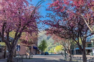 Spring downtown Aspen